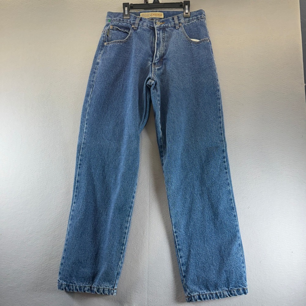 Cabelas Casuals Fleece Lined Jeans Womens 8 Medium Wash Snowflake Lining Denim